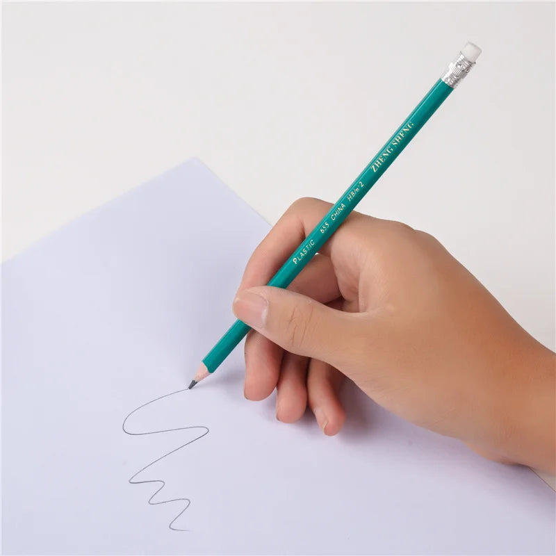 HB Plastics Lead Pencils with Eraser Essentials