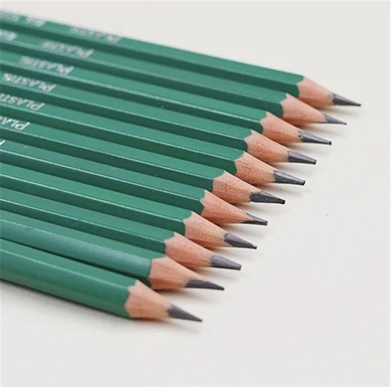 HB Plastics Lead Pencils with Eraser Essentials
