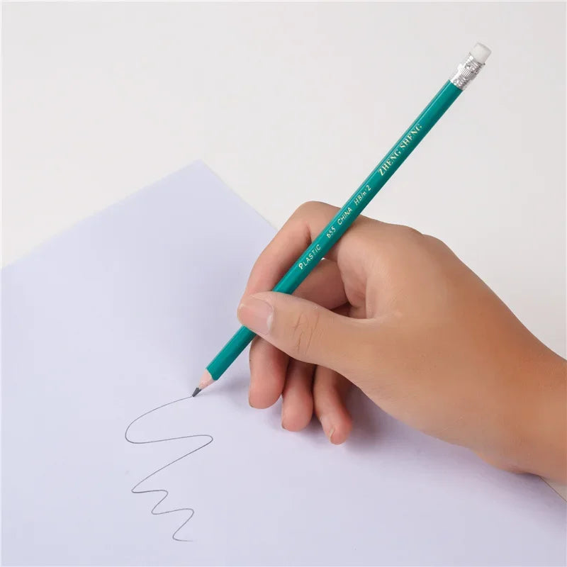 HB Plastics Lead Pencils with Eraser Essentials