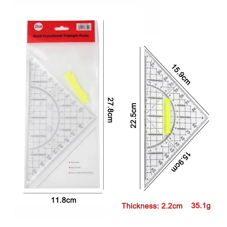 Plastic Triangle Ruler Essentials